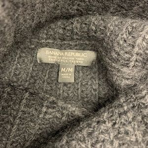 Banana Republic Italian Merino Wool Blend Chunky Knit Turtleneck